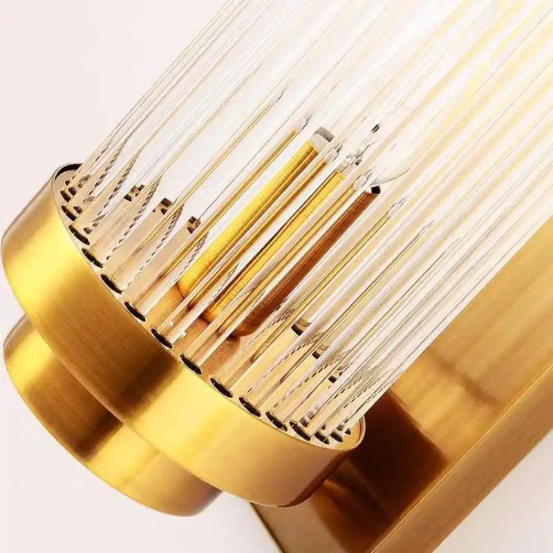 Modern glass wall light with Tiffany crystal and designer lighting - vue 5 sur 8