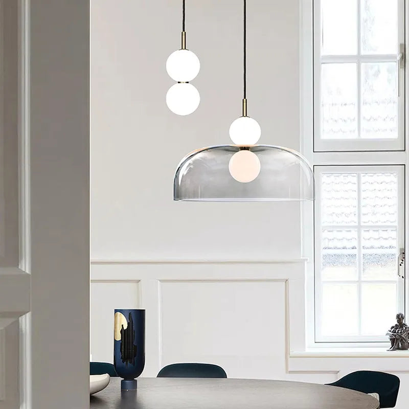 Designer glass pendant light for modern and elegant décor