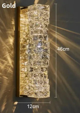Modern crystal wall light with LED for indoor use - vue 14 sur 18