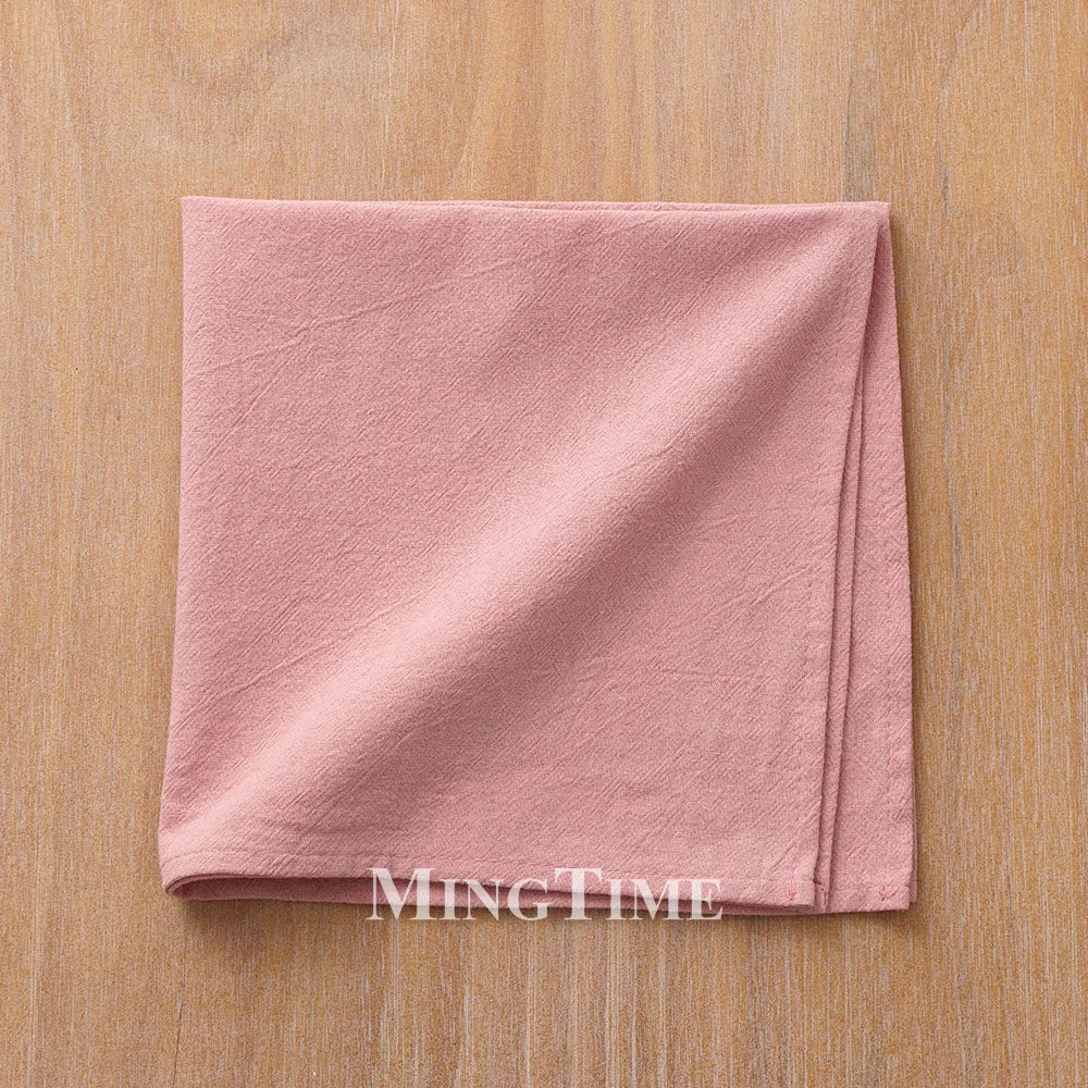 Reusable classic style washed cotton table napkin
