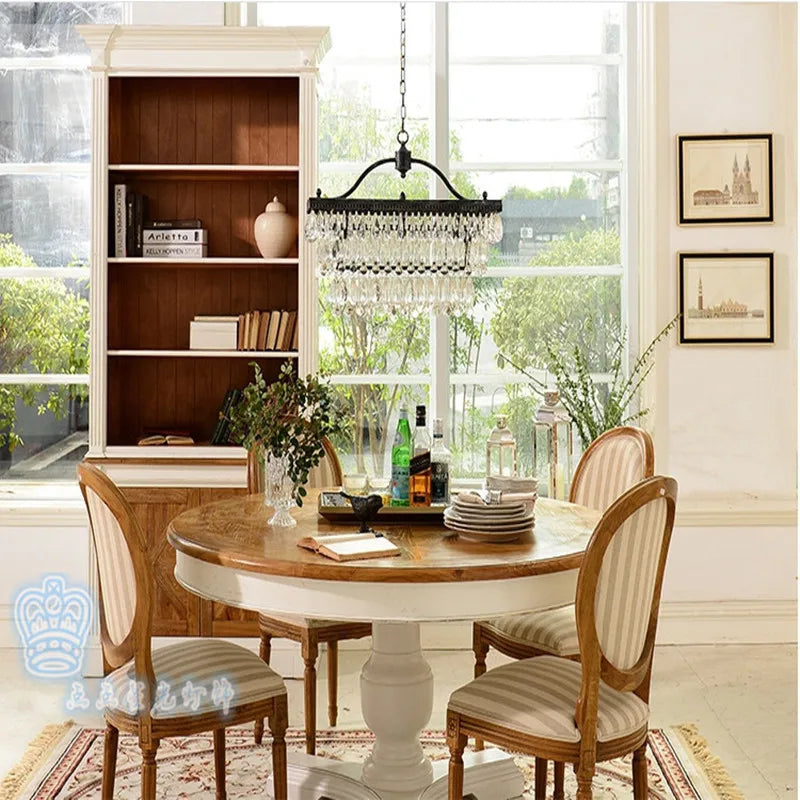 Retro crystal teardrop LED pendant light for interior decor