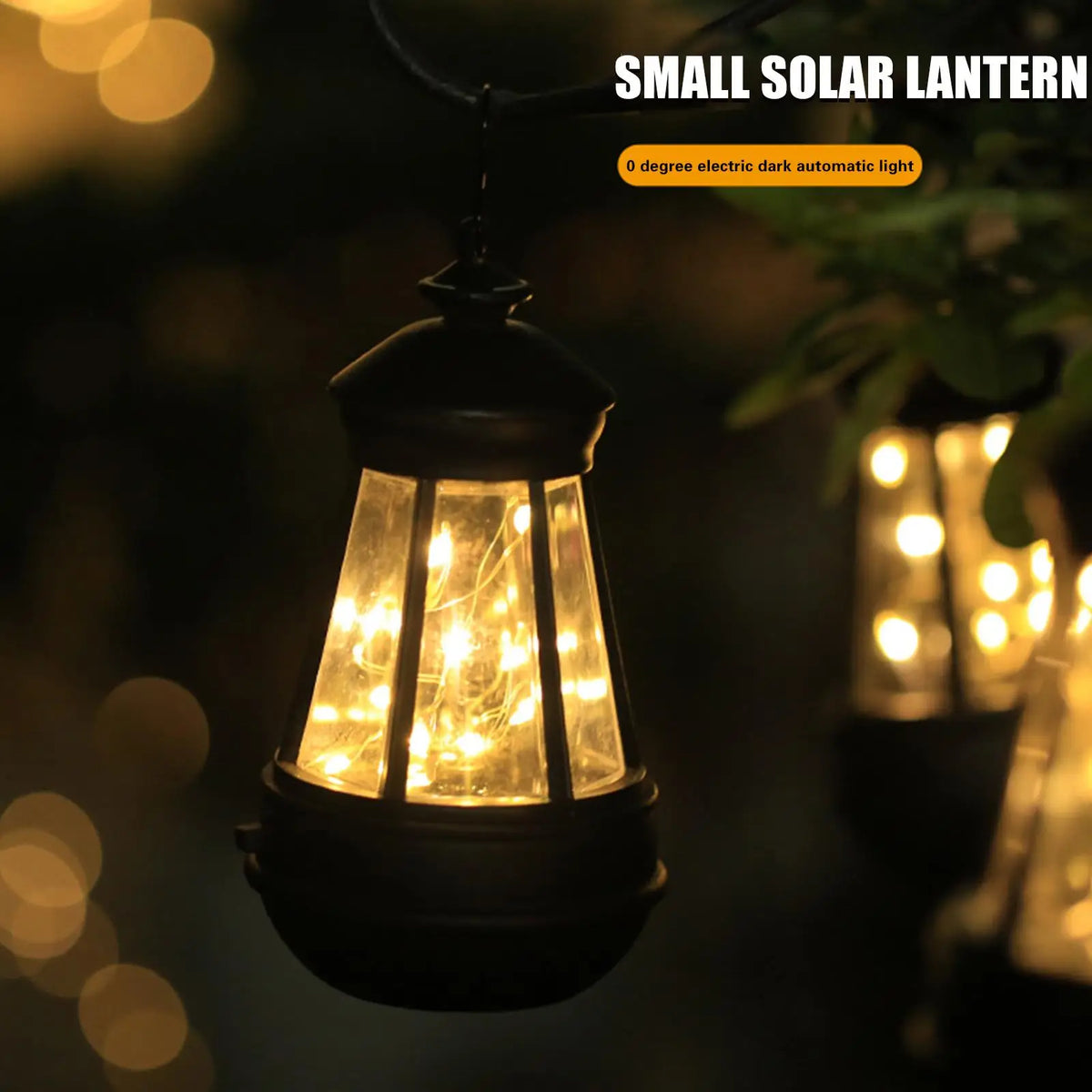 Waterproof solar hanging lanterns for outdoor garden decor