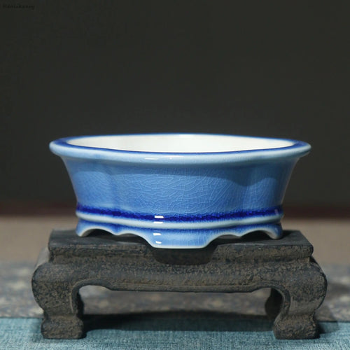 creative glazed ceramic flower pot for home decoration - vue 12 sur 14
