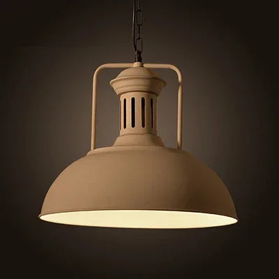 Industrial retro pendant light vintage with LED E27 bulb for bedroom dining kitchen bar - vue 23 sur 23