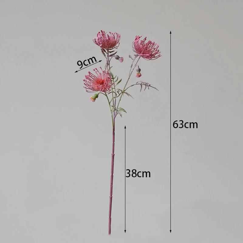 Leucospermum artificial flowers for wedding decoration - vue 6 sur 10