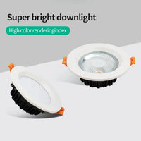 Versatile and modern recessed LED spotlight for indoor lighting