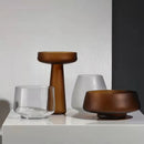 frosted glass vase for interior decoration dried flowers and hydroponics