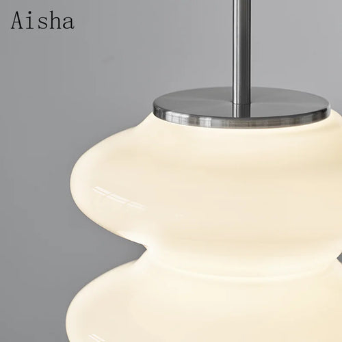 Italian glass pendant chandelier for indoor lighting - vue 4 sur 7