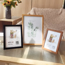 Set of 5 wooden photo frames for wall decorations