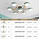 Nordic minimalist wooden LED ceiling light for indoor lighting