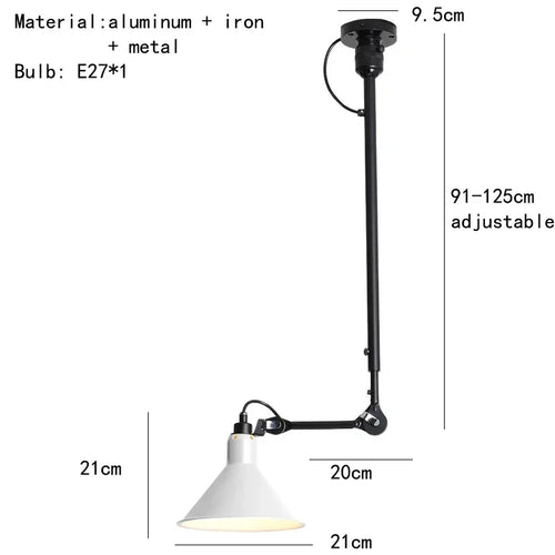 Modern creative LED pendant light for decorative indoor lighting - vue 14 sur 21