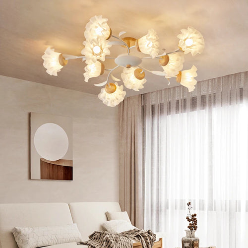 Modern ceiling light with remote control for an elegant interior - vue 2 sur 10
