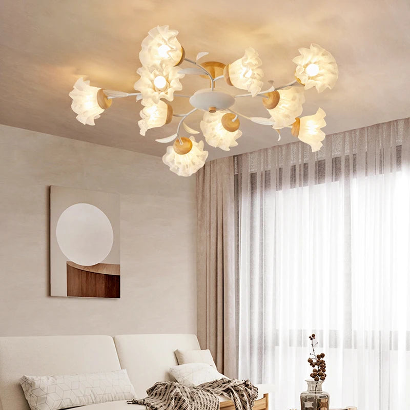 Modern ceiling light with remote control for an elegant interior