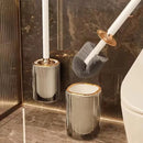 Long handle toilet brush for effective cleaning