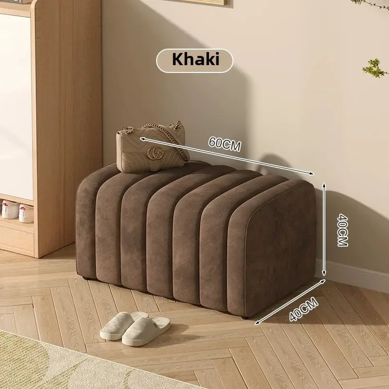modern design shoe bench with soft and comfortable footrest