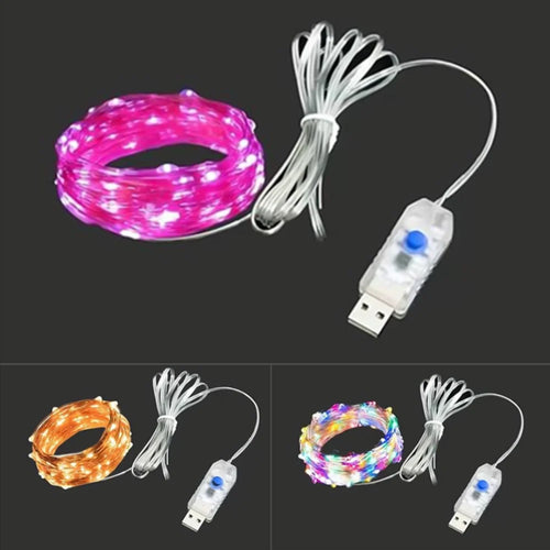 Waterproof USB LED string lights for party decorations - vue 4 sur 14
