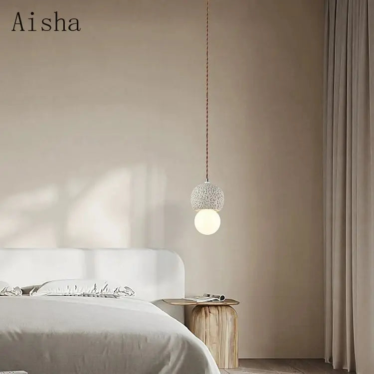 Wabi-sabi pendant light nordic creative design for interiors - vue 3 sur 12