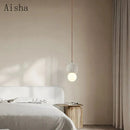 Wabi-sabi nordic pendant light creative interior fixture