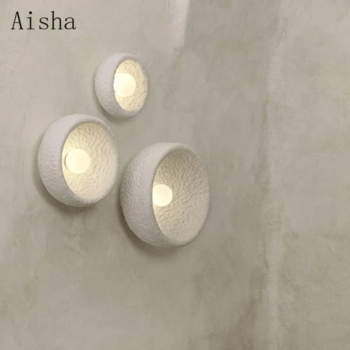 Japanese retro resin wall lamp for interior decoration - vue 2 sur 9