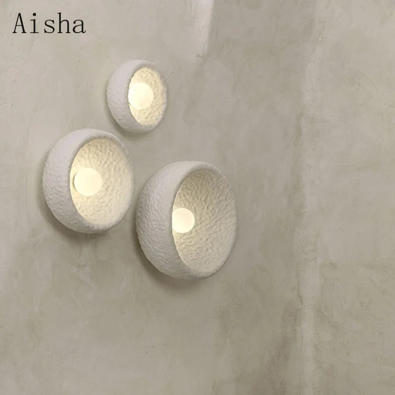 Japanese retro resin wall lamp for interior decoration