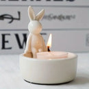decorative ceramic bunny candle holder for Easter