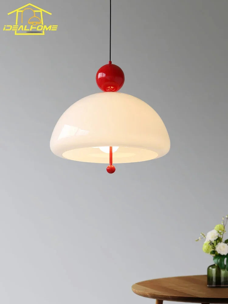 Vintage retro glass pendant light for interior decoration