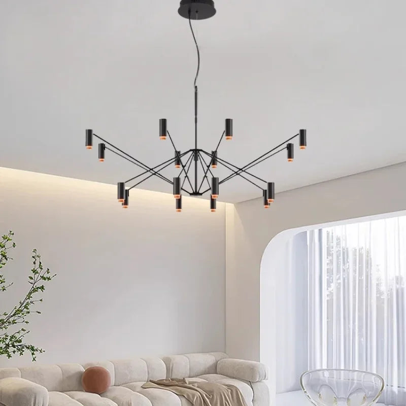 Artpad adjustable modern designer indoor decorative chandelier - vue 6 sur 8