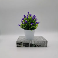 Artificial bonsai flower in pot for indoor and outdoor decoration