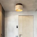Minimalist stone ceiling light for a calming atmosphere