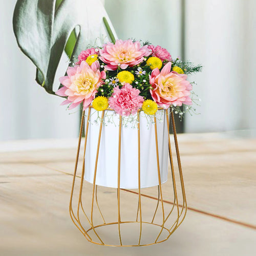 metal stand for planter flower pot vase rustproof - vue 2 sur 10