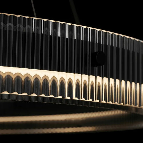 Modern Italian style nordic ring LED chandelier - vue 4 sur 9