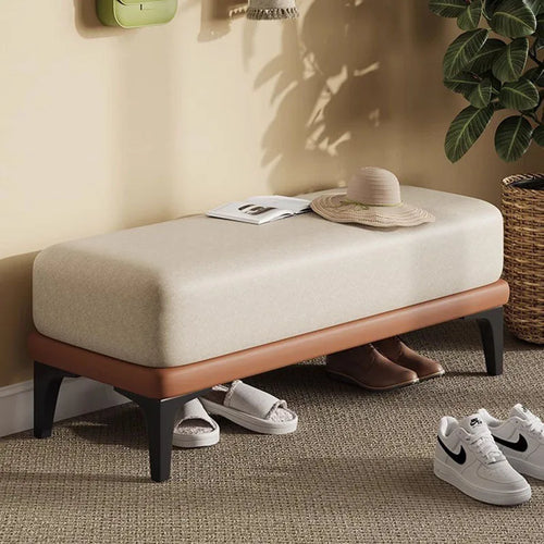 Nordic modern velvet stool unique and space-saving pouf - vue 2 sur 24