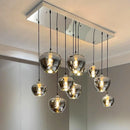 Glass chandelier for elegant indoor lighting