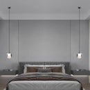 Modern smoked glass three-head LED pendant light