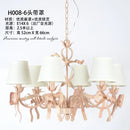 Pink ribbon chandelier for elegant children's bedroom