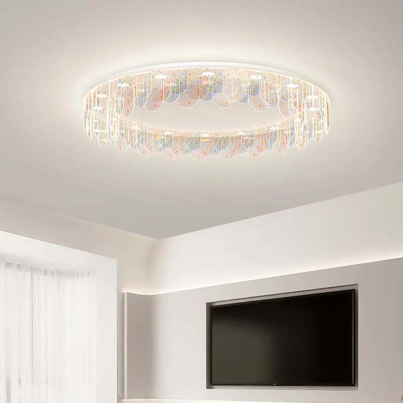 Creative LED ceiling light with eye protection for interiors - vue 3 sur 10