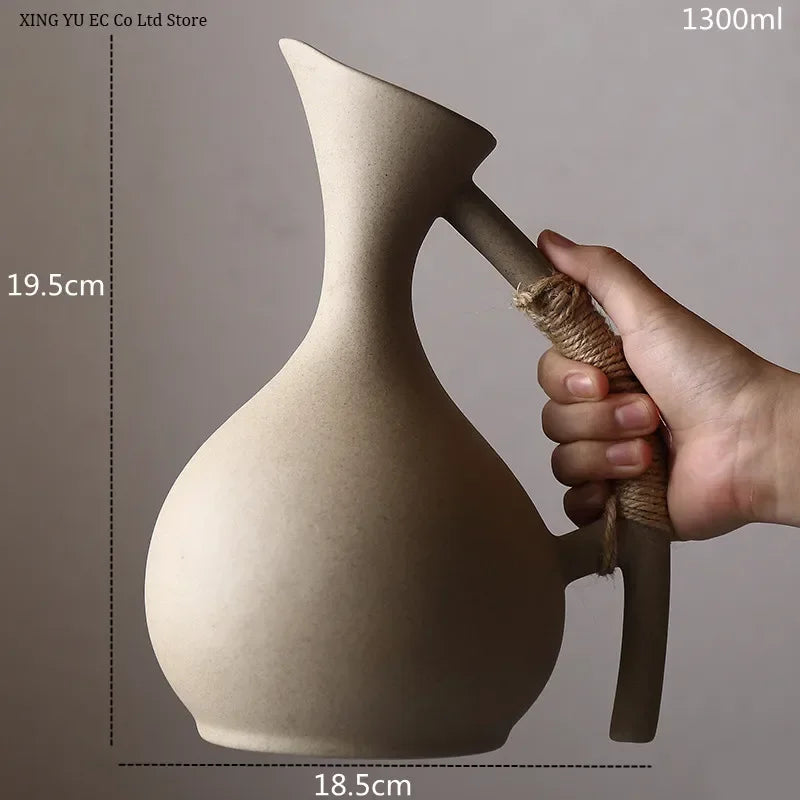 ceramic bottle with filter for hot and cold water