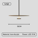 Minimalist ring LED pendant light