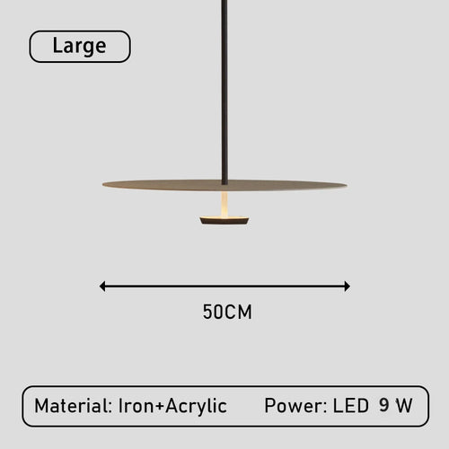 Minimalist ring LED pendant light - vue 7 sur 8
