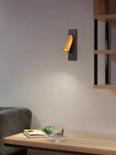 Rotating LED wall light with switch for reading