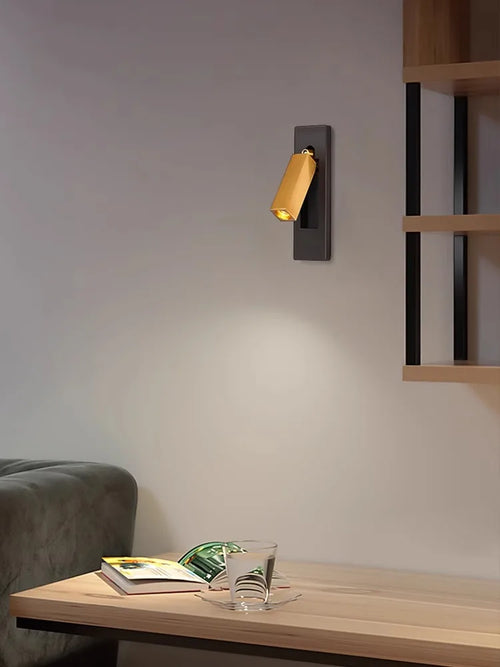 Rotating LED wall light with switch for reading - vue 2 sur 21