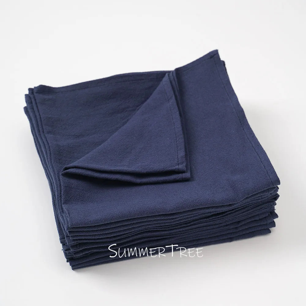 Set of vintage style washed cotton napkins