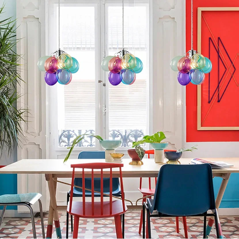Modern creative glass pendant light for interior decoration - vue 3 sur 16