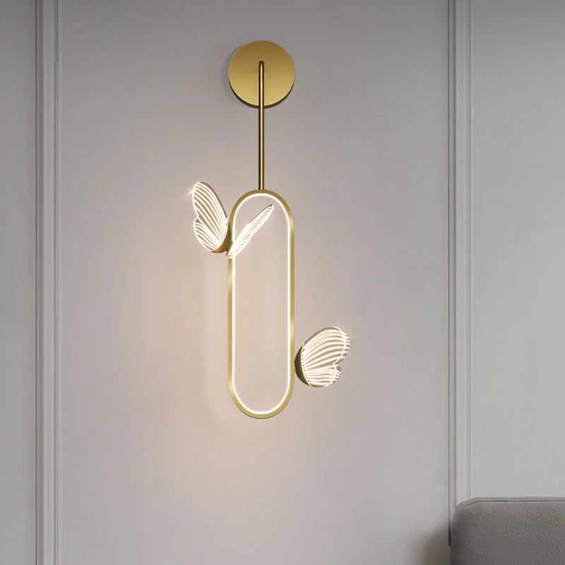 Nordic design butterfly LED wall light for interior decoration