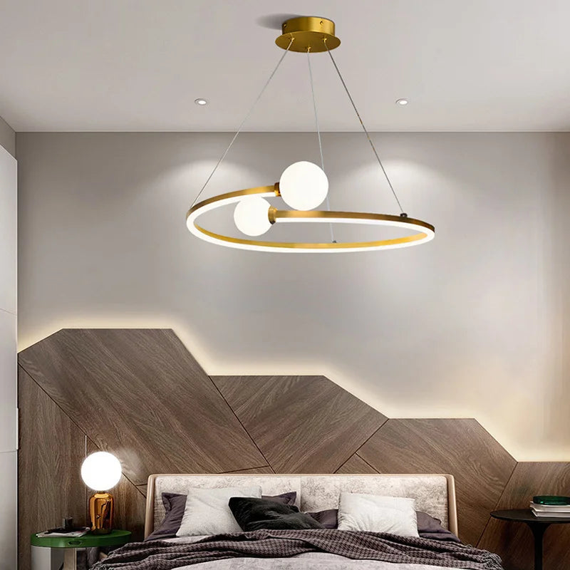 Sandyha modern ring chandelier for interior decor