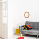 woven rattan mirror for an elegant rustic decoration
