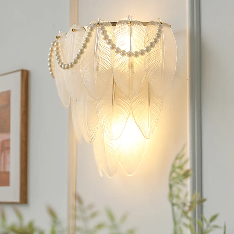 Nordic glass wall light for modern interior decor