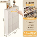 modern wooden shoe cabinet Nordic design space saving