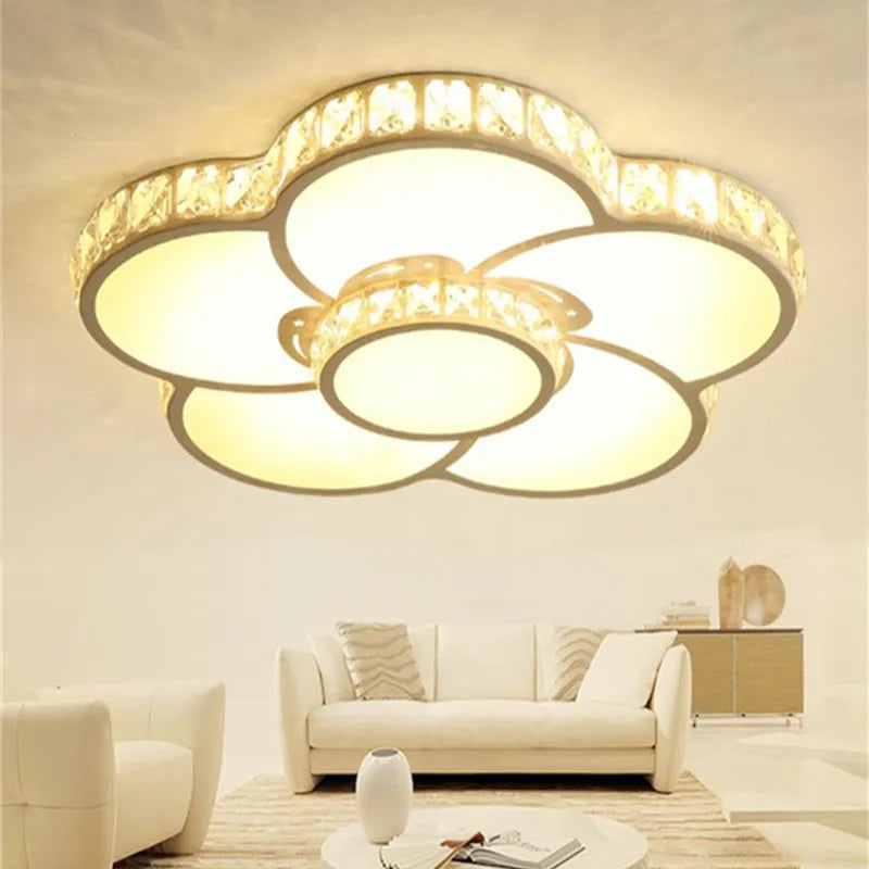 plafonnier led moderne pour éclairage d'intérieur et décoration romantique - vue 6 sur 10