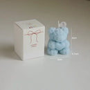 scented soy wax bear candle for relaxation